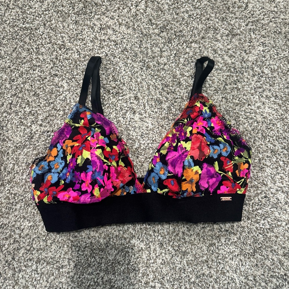 Victoria’s Secret Floral Lace Bralette - Multicolor